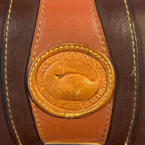 Dooney & Bourke Brown and Tan Leather Bag - Picture 2 of 8